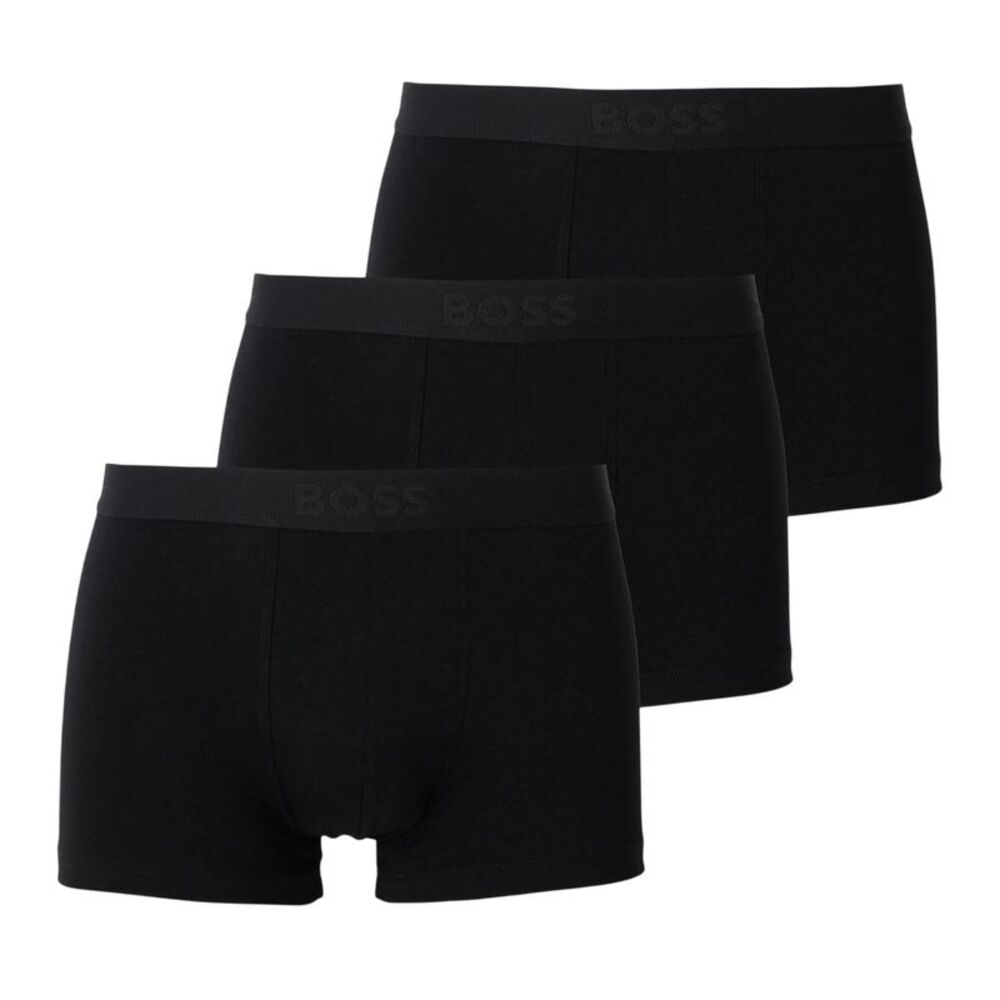 Boss Mens Logo Boxer Briefs (Pack of 3) / Black